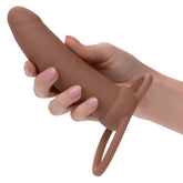 Dildo Performance Performance Maxx™ Thick Dual Penetrator Rechargeable - 13 cm- Brown - Cake Sex Shop 2